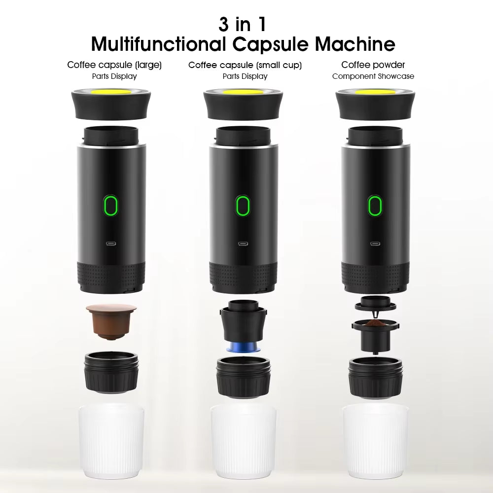 Wireless Portable Expresso Machine 3-in-1