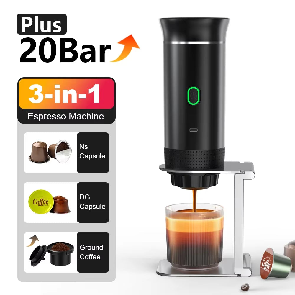 Wireless Portable Expresso Machine 3-in-1
